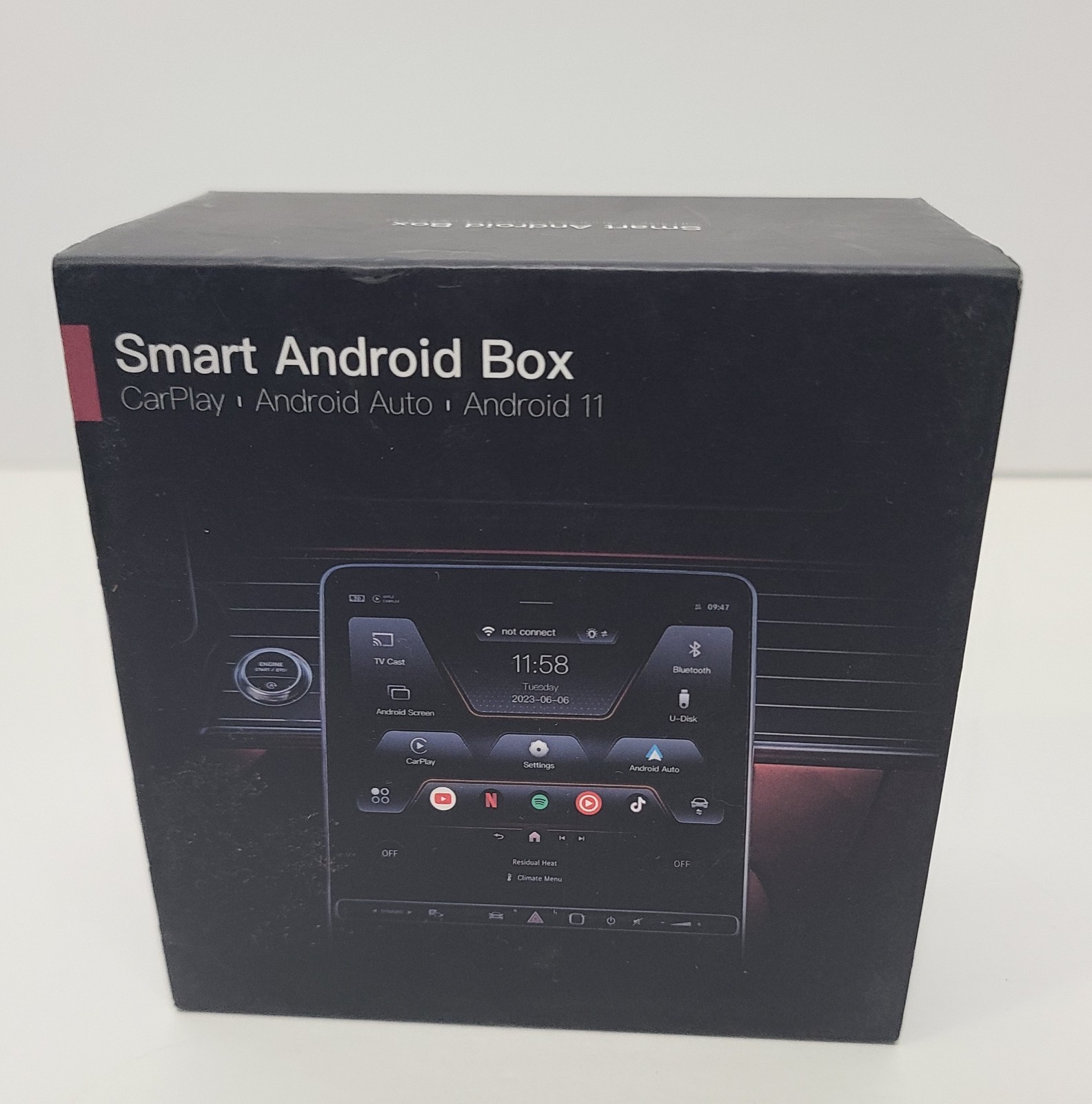 Wireless CarPlay WIFI AI box Android Auto Adapter Converter w/ Netflix YouTube