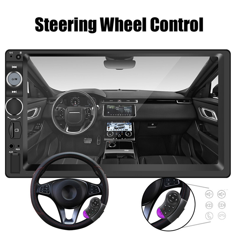 2 Din 7″ HD Touch Screen Autoradio MP5 Stereo Multimedia Audio Player + Camera