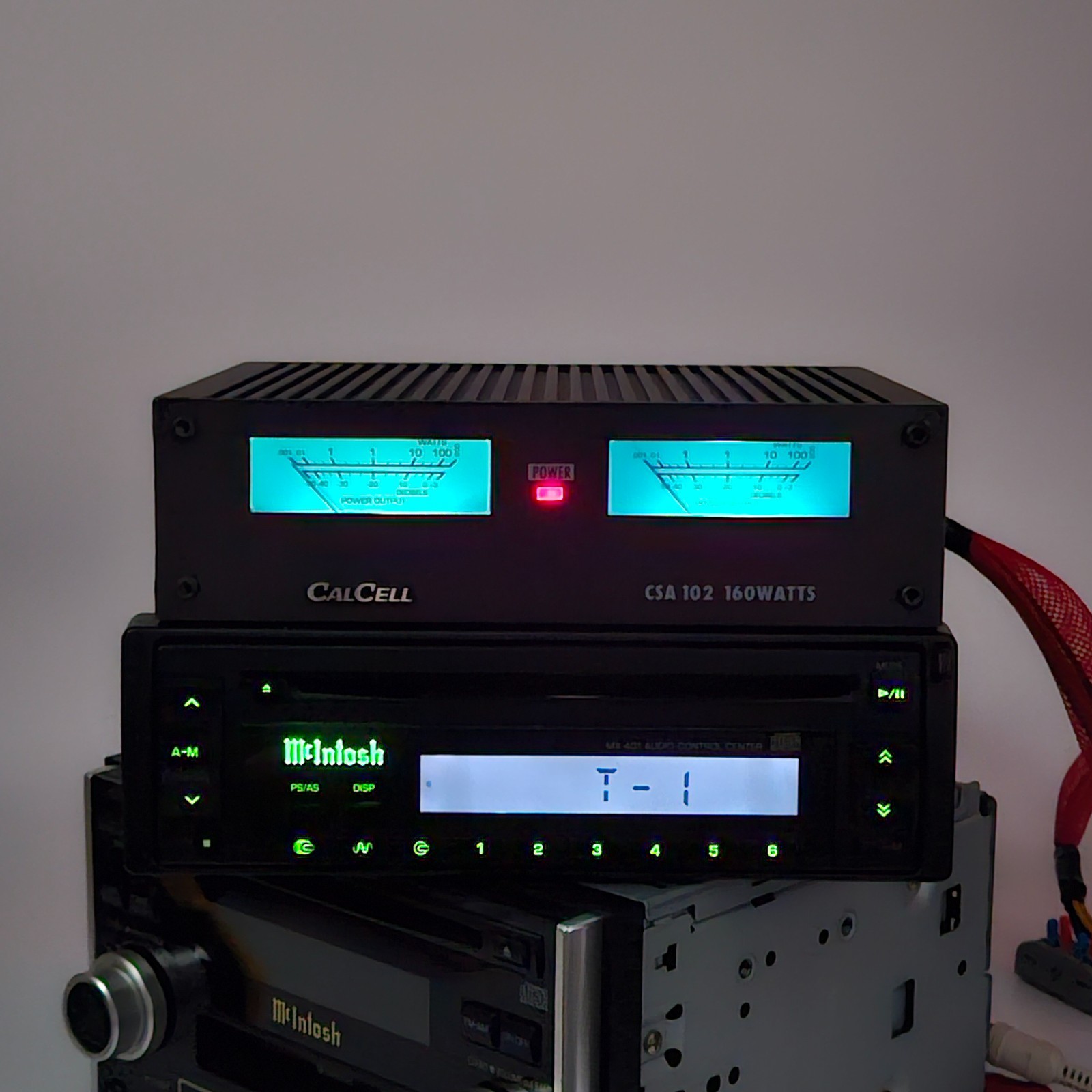 McIntosh Deck + carcell Amplifier aux modified