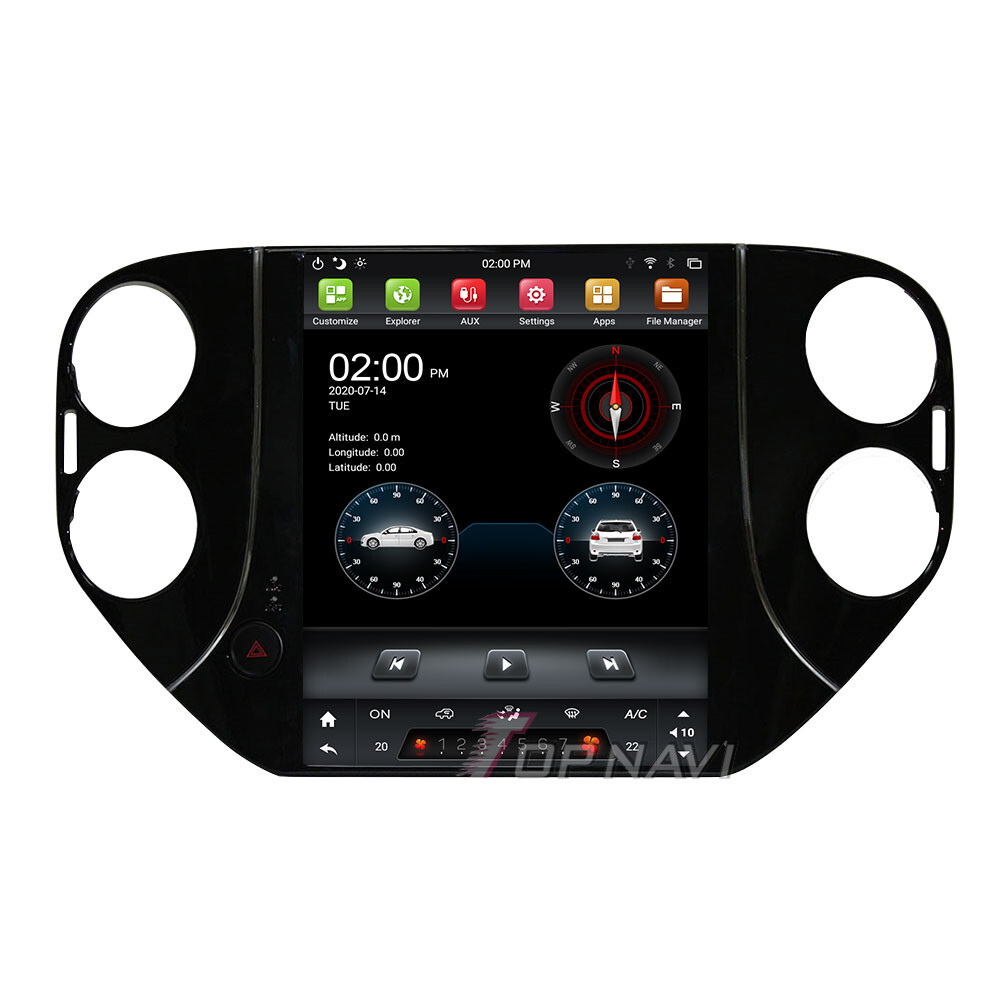Car Stereo Radio For VW Tiguan 2010-2016 Auto GPS Navi WIFI 4G BT Androind 11