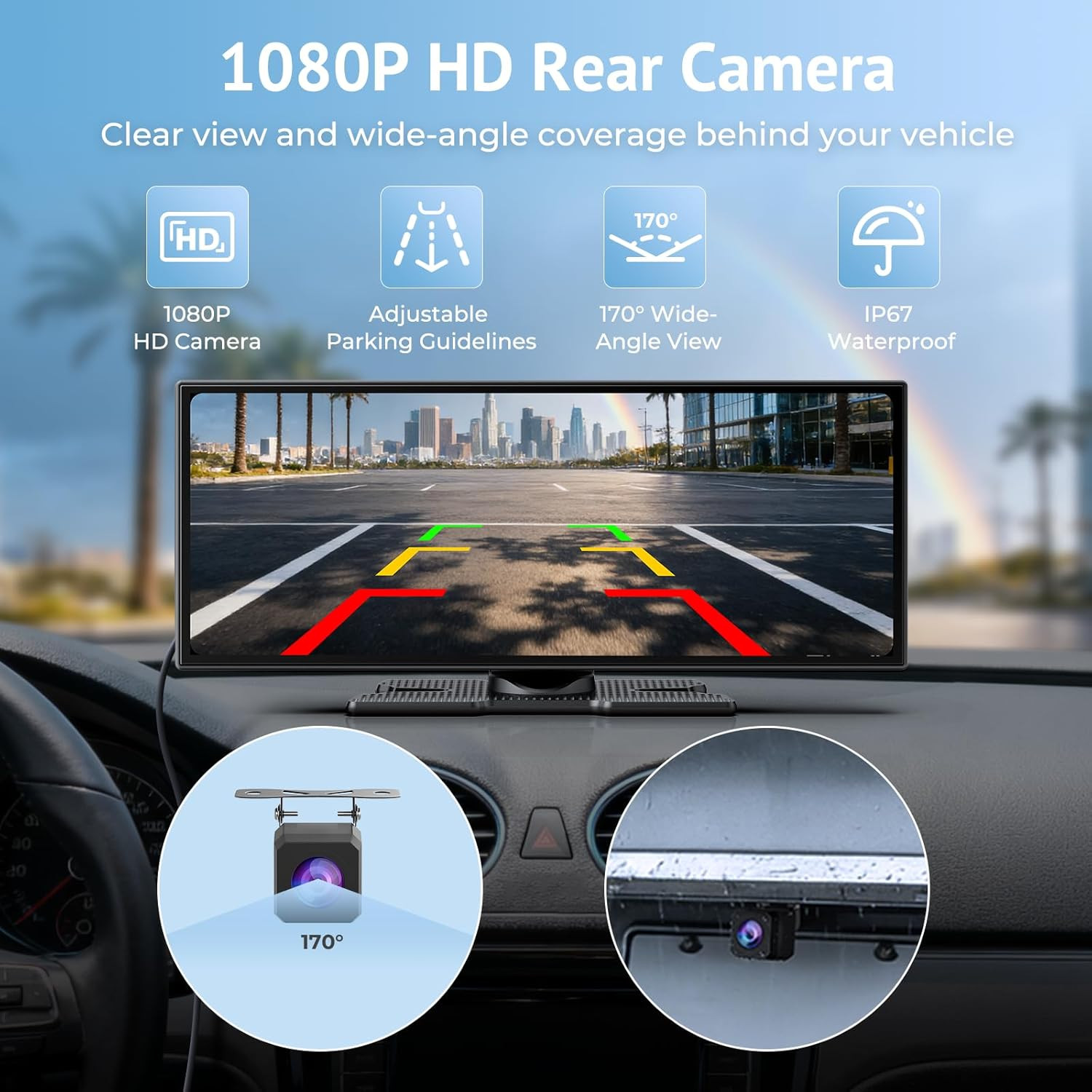 11.26″ Carplay Screen for Car, Built-In N-Etflix/Youtube/Tiktok, Car Stereo for