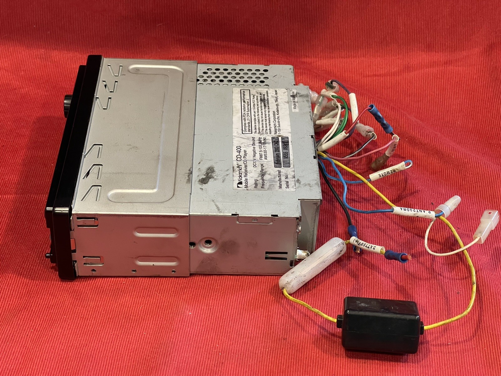 USED NAKAMICHI CAR AUDIO CD PLAYER RADIO AUDIO UNIT VINTAGE CD-400 CD400