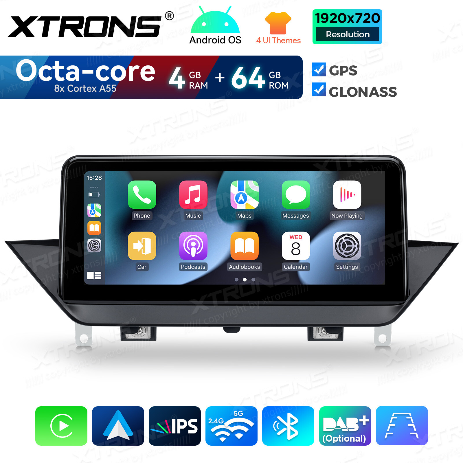 For BMW X1 E84 CarPlay Android14 Car Stereo Radio Wifi Navigation GPS 64G 10.25″