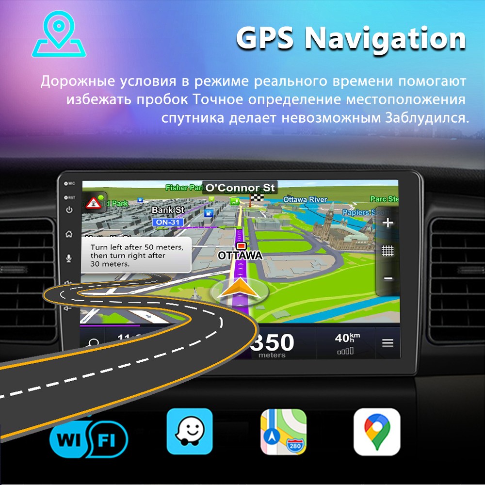 Android 13 Single 1Din 9″ Car Stereo Apple CarPlay Auto Radio GPS Navi WiFi MP5