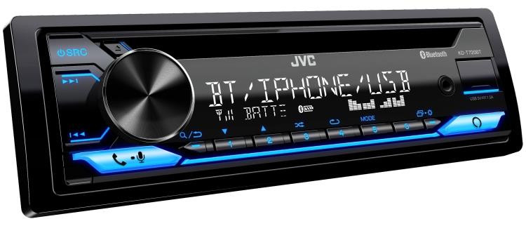 JVC KD-T720BT CD Receiver Single-DIN Built-in Amazon Alexa/Bluetooth/Dual USB