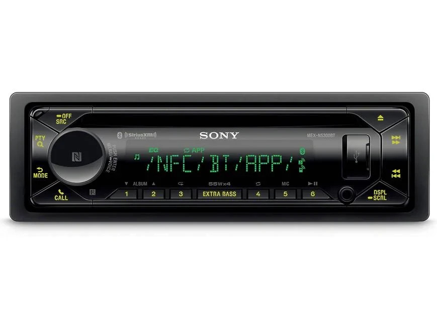 Sony MEX-N5300BT Car Stereo SDIN AM FM Radio, Bluetooth, CD Player, USB, AUX