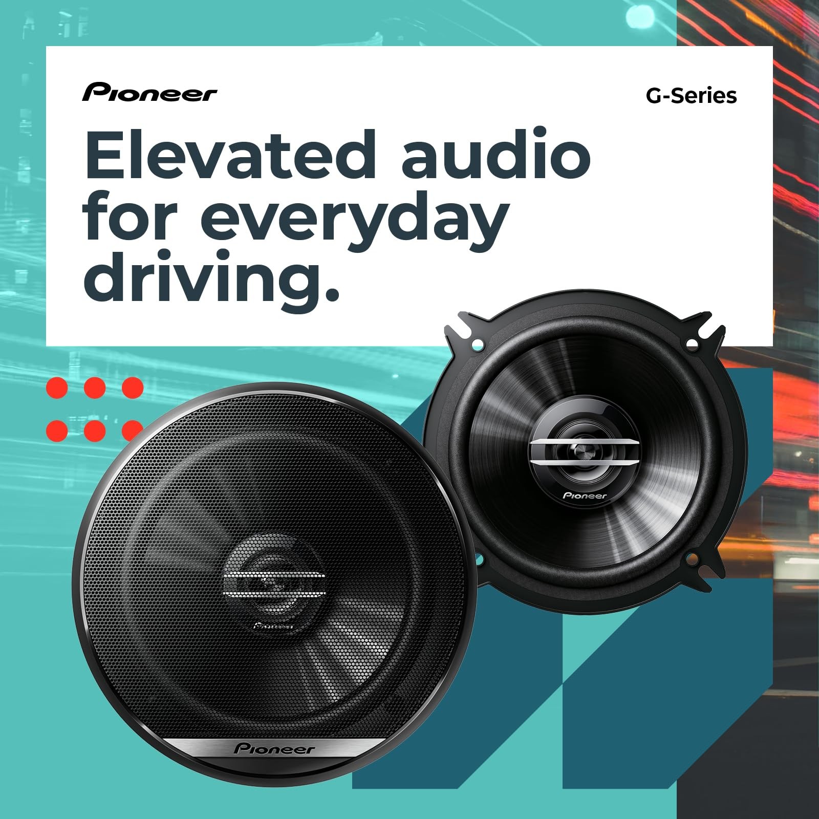 G-Series TS-G1620F 6.5” 2-Way Speakers (Pair) – 300W Max, Balanced Sound + Smoot