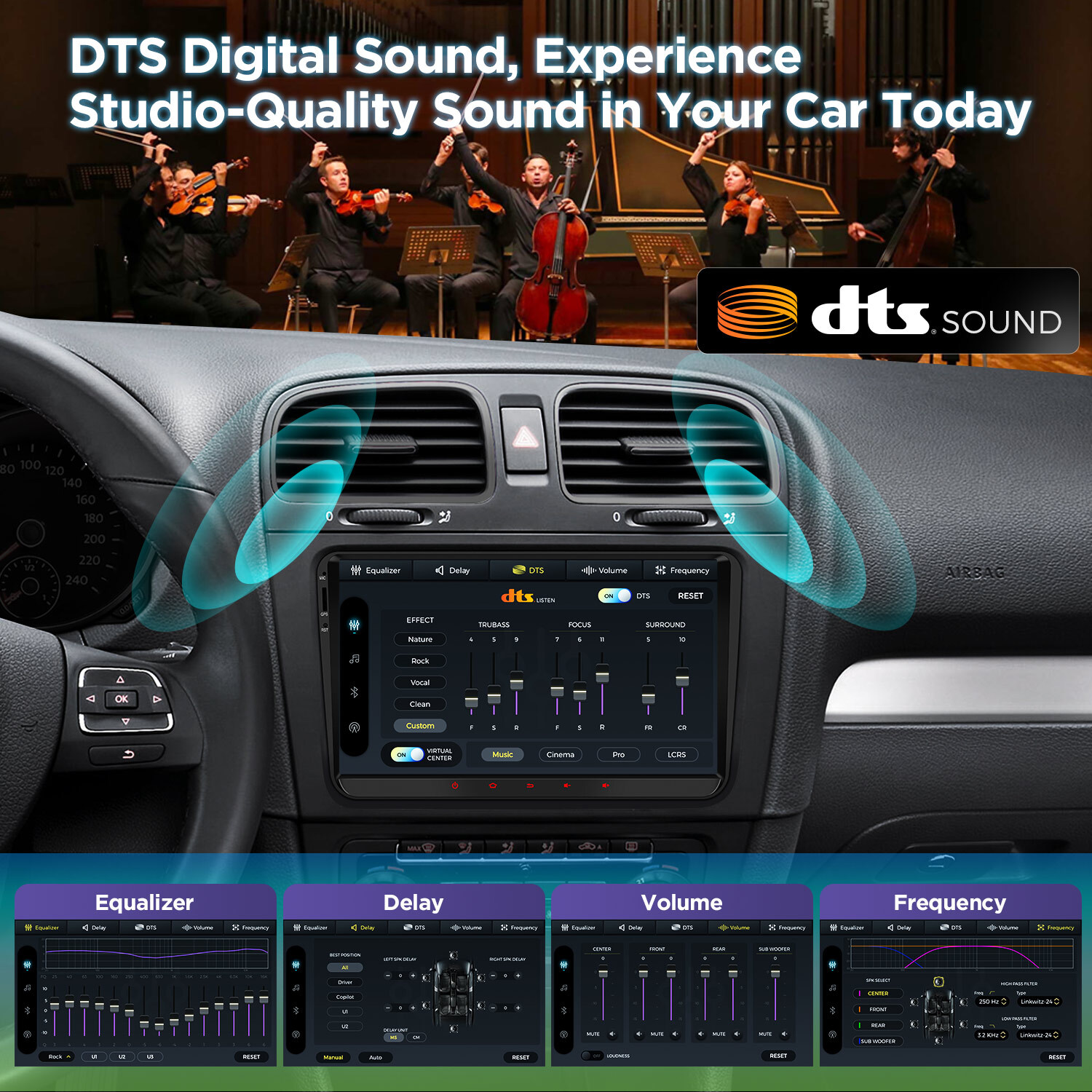 9″ For VW Volkswagen Jetta Passat Android 14 8+256GB Car Stereo Radio GPS WIFI