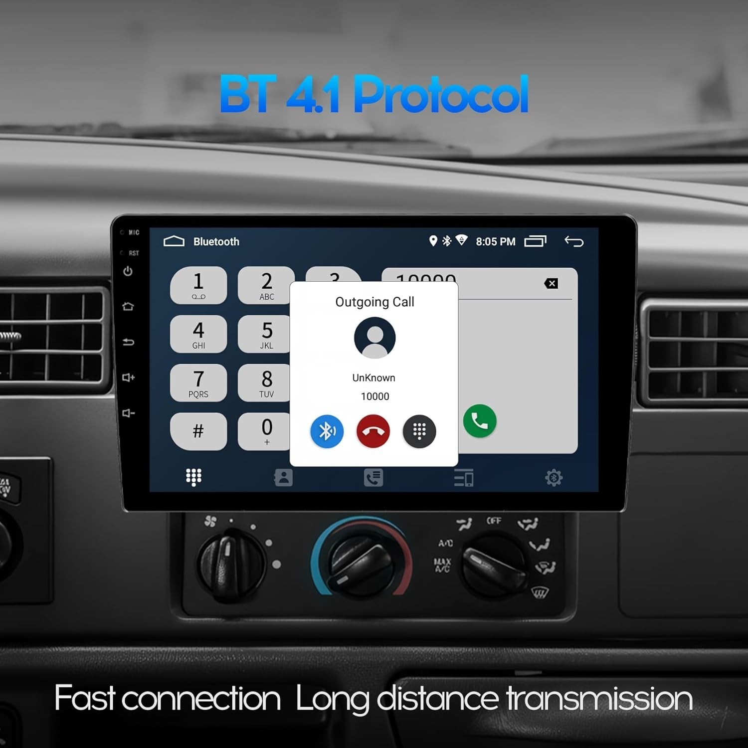 10″ IPS Touchscreen Car Audio Video Receiver w/ Wireless CarPlay & Android Auto