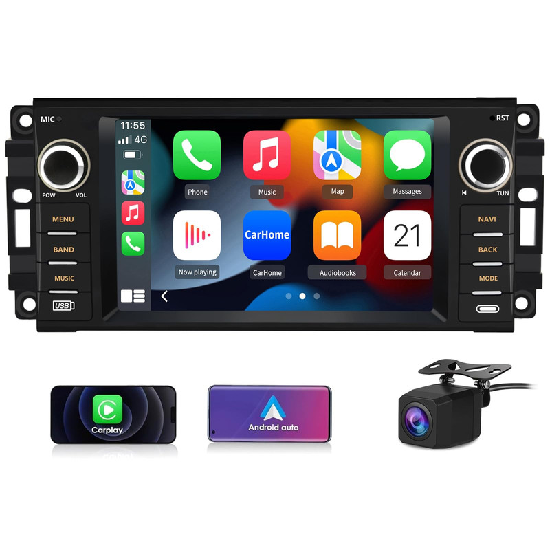 Eaglenav Car Stereo For Jeep Wrangler Jk Compass Patriot Chrysler Dodge Ram