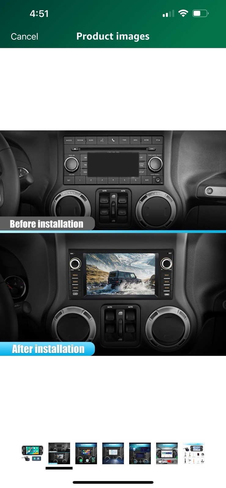 Android 12 Car Stereo For Jeep Wrangler Dodge RAM Avenger Challenger Chrysler