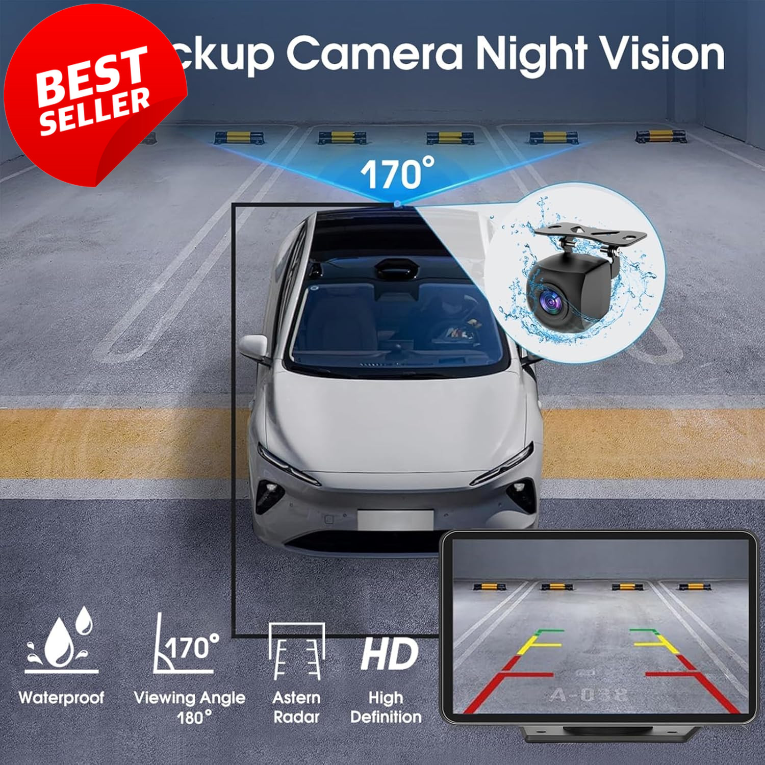 7″ Wireless CarPlay Screen Android Auto Touch Display GPS Backup Camera – US