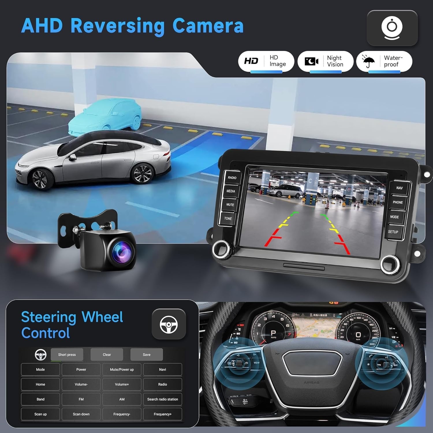 Upgrade Your VW with 4G+64G Android Stereo – Wireless CarPlay, 7” Display
