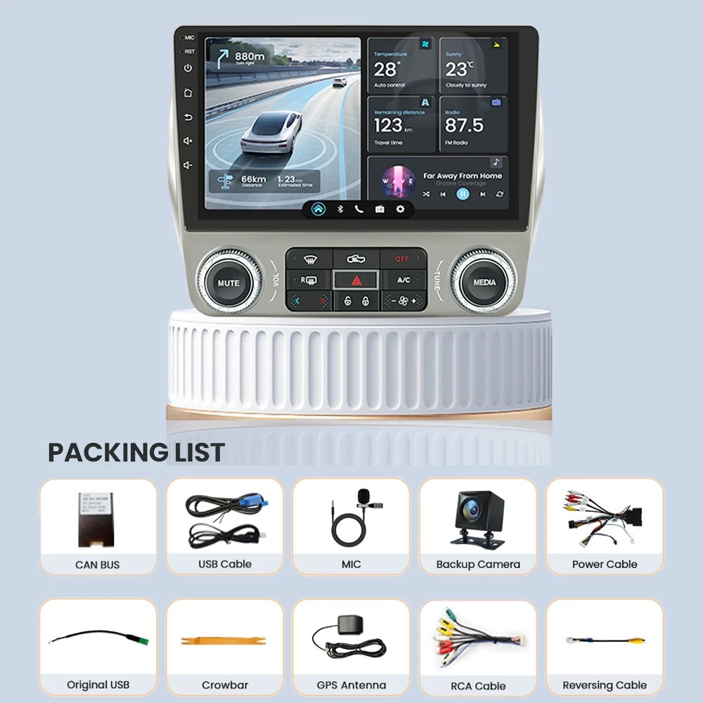 Car Radio Stereo Carplay For 2010-2015 Chevrolet Camaro 2+64G 9in Media FM
