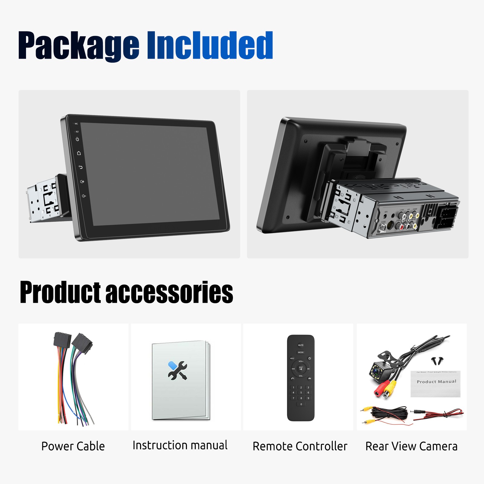 Bluetooth Car Stereo Radio Single Din Head Unit MP3 Player FM USB SD AUX RDS New