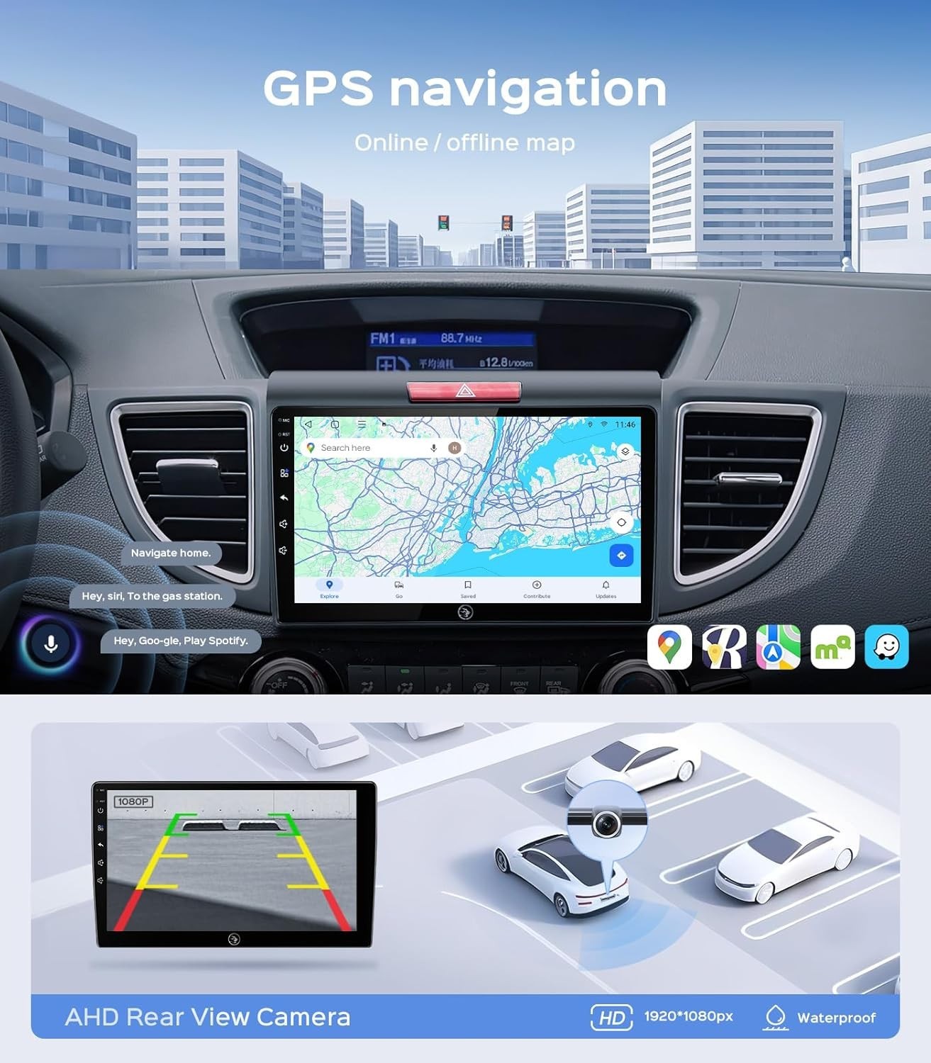 2023-2016 Honda CR-V Car Radio w/ 9″ Touchscreen, CarPlay/Android Auto, GPS