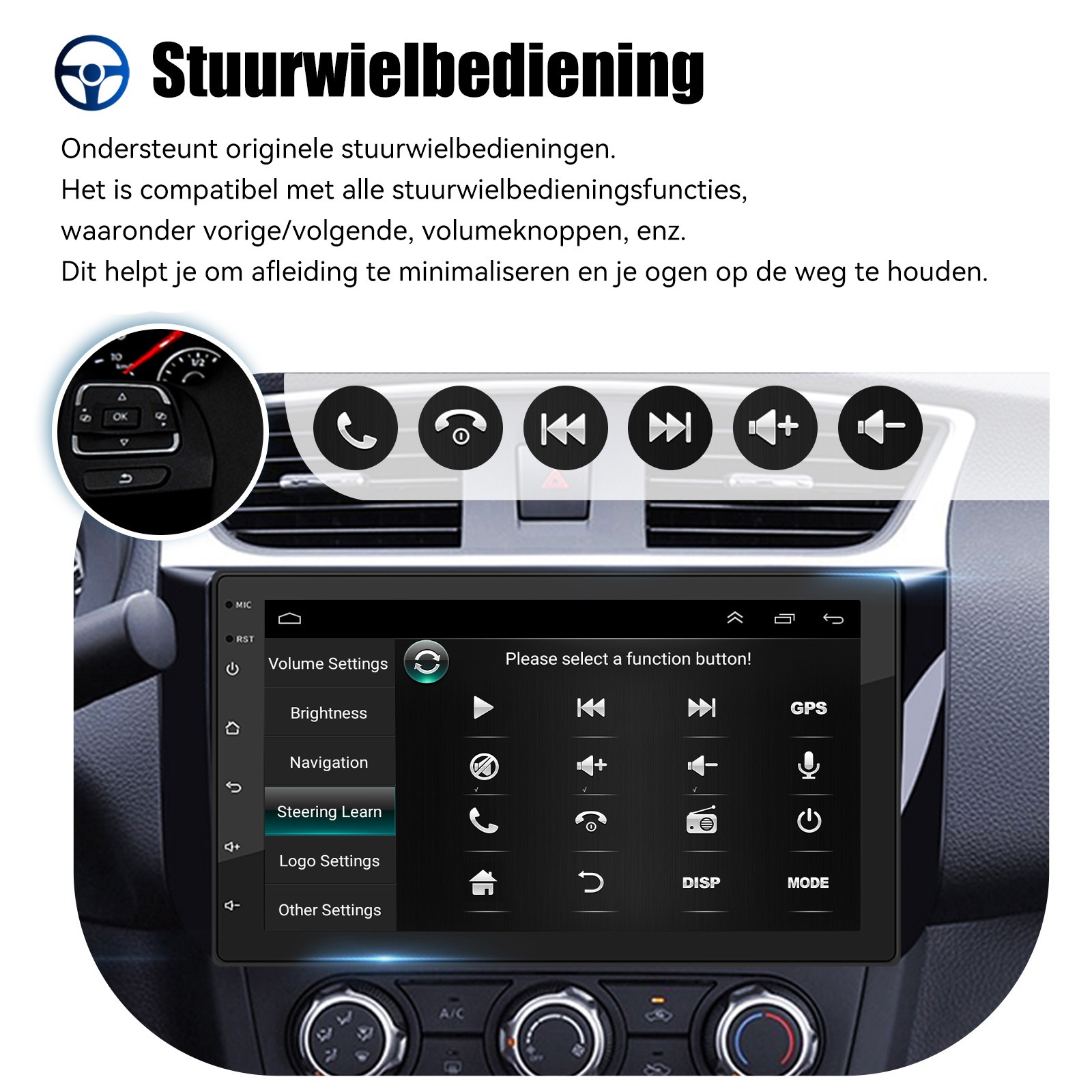 Car Stereo Single 1 DIN Radio MP3 Player Bluetooth AUX USB AM FM Audio Receiver
