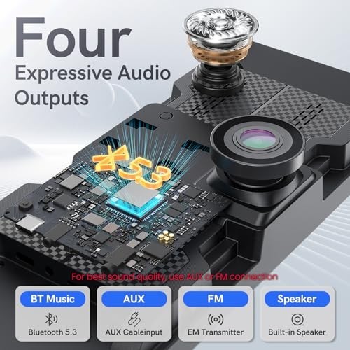 11.26 Inch Portable CarPlay Screen, 4K Dash Cam, 1080P Backup Camera, Bluetooth