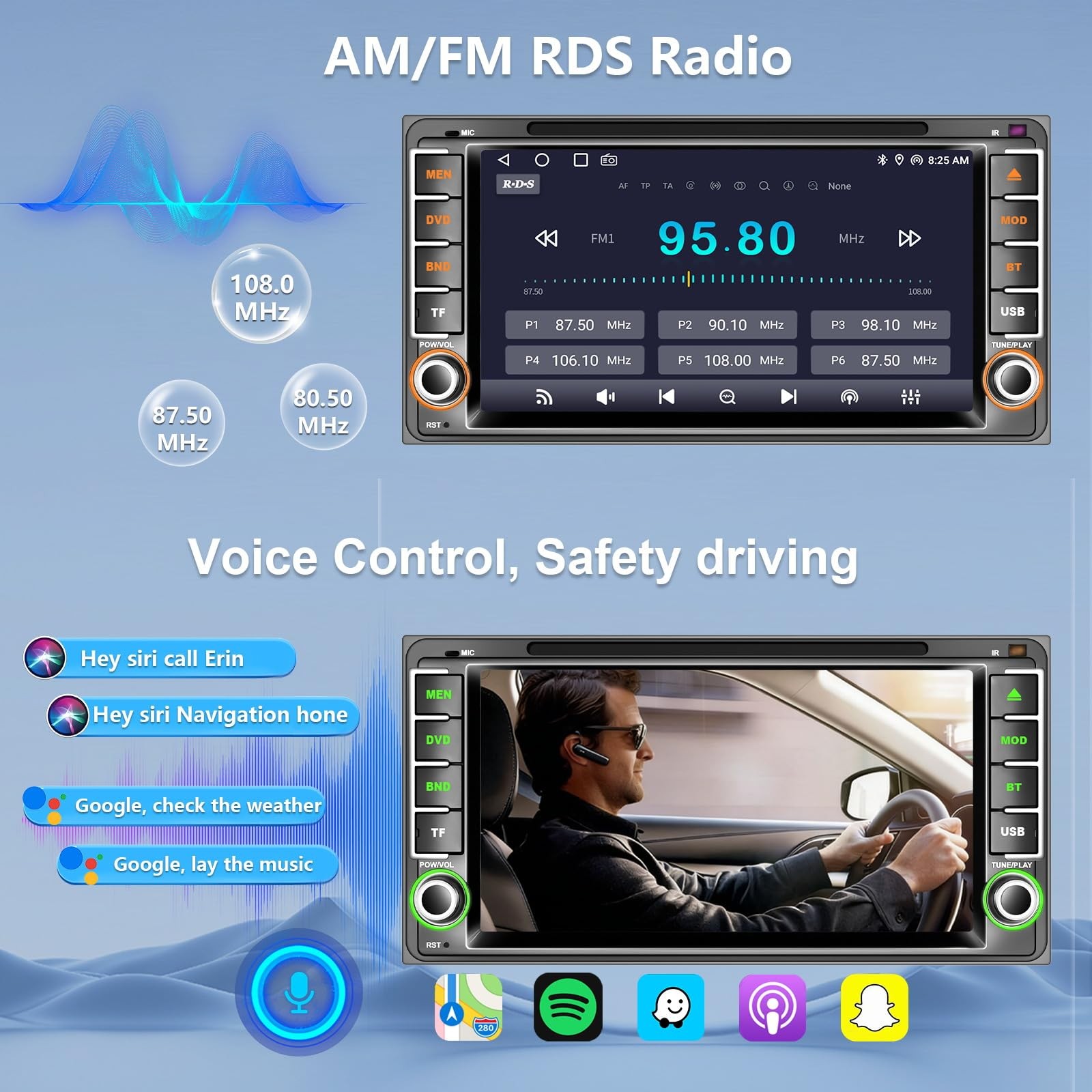 Plug & Play Car Radio CD/DVD for Toyota 4Runner, Tundra, Sequoia 2003-2009