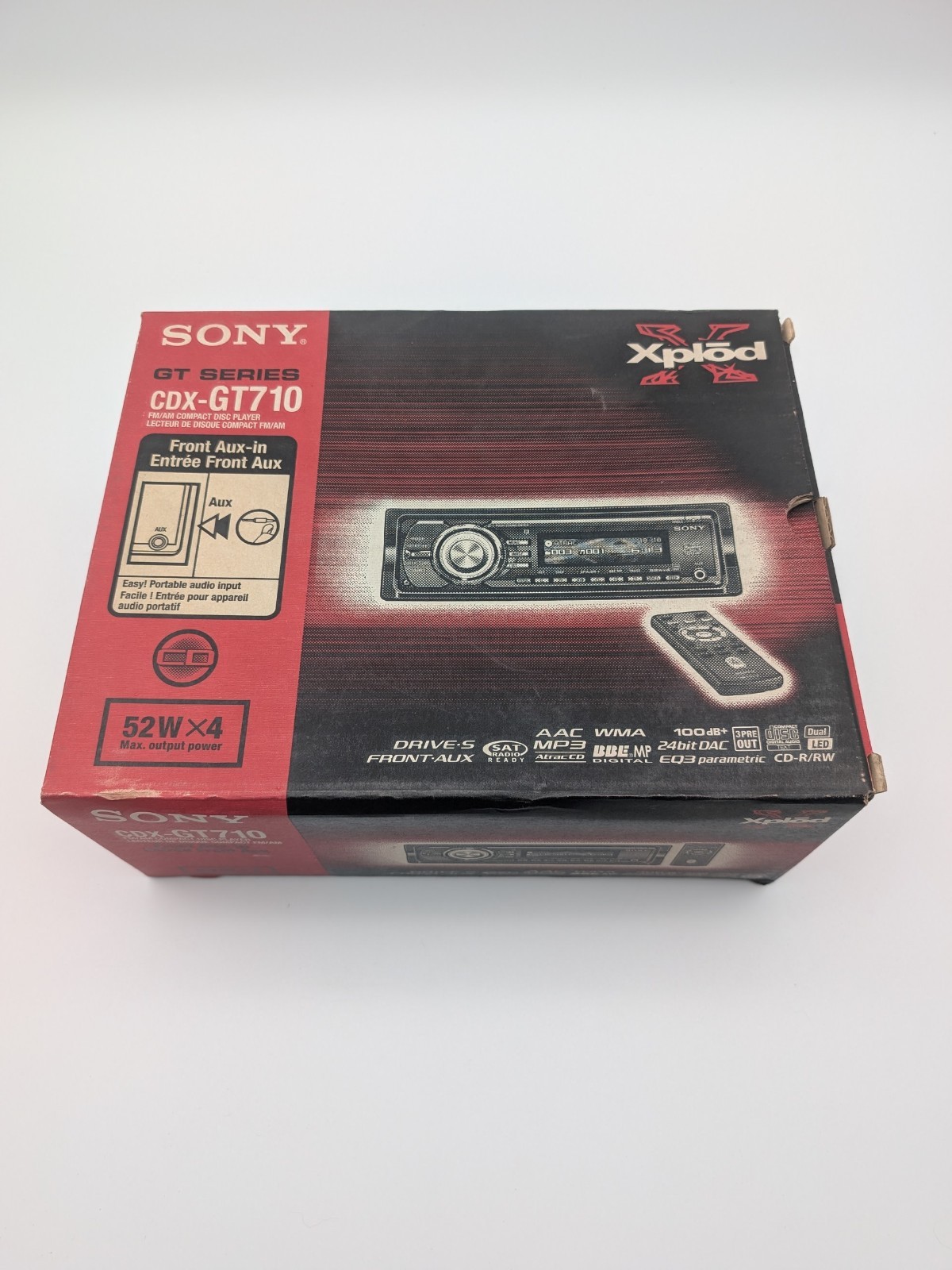 NOS Sony Xplod CDX-GT710 Old School CD Car Audio Stereo Graphics! + Remote