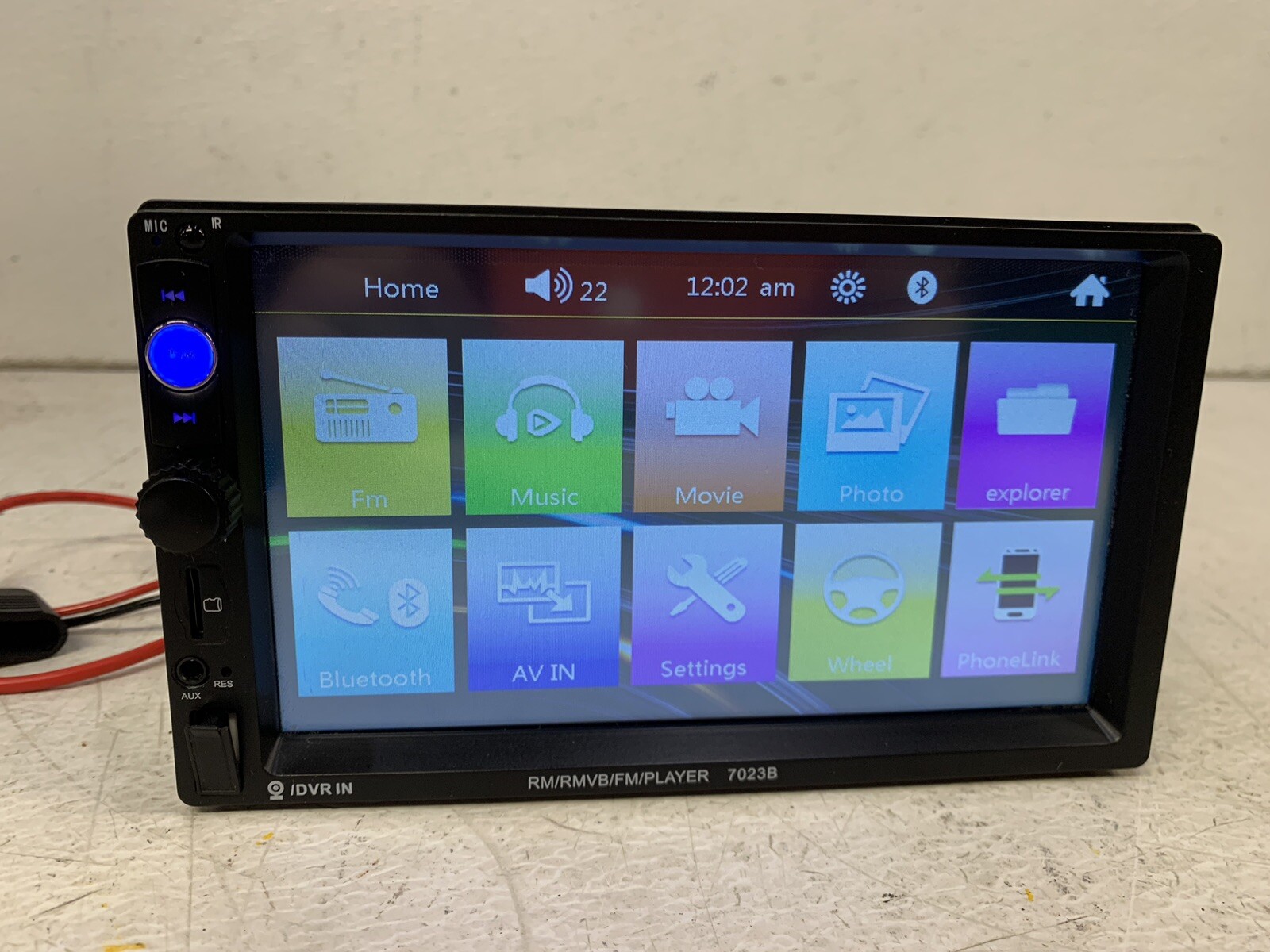 7023B Media player Bluetooth MP5 AUX USB radio stereo 7″ receiver head unit