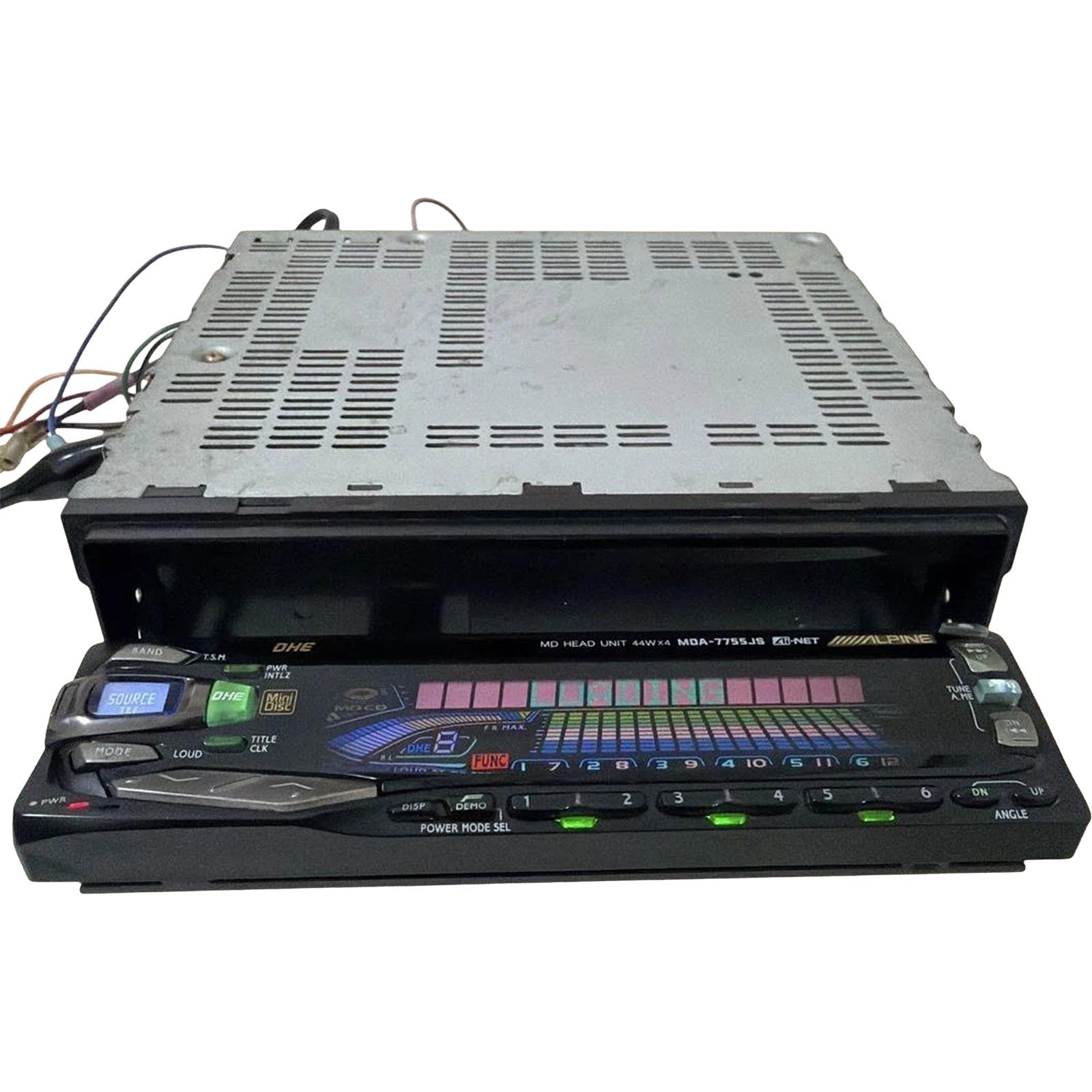 Untested Alpine MDA-7755JS MD Head Unit Car Audio MiniDisc Player 1-DIN Japan