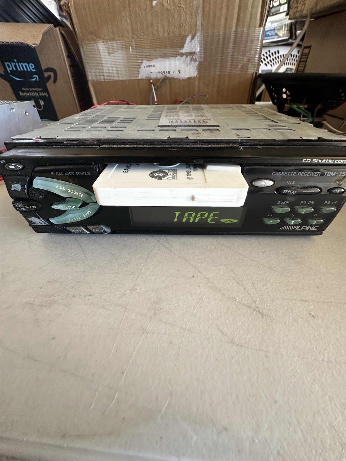 ALPINE TDM-7574 & CDM-7854, Radio Cassette & Radio CD, Both Tested And Working