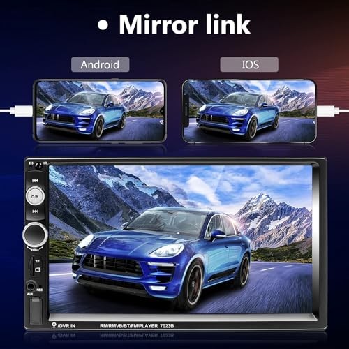 Double Din Car Stereo Radio 7 Inch Touch Screen 7 Inch with Mirror Link