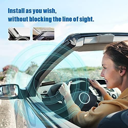 Car Stereo FM Radio Antenna, Hidden Windshield Antenna, DIN Plug black