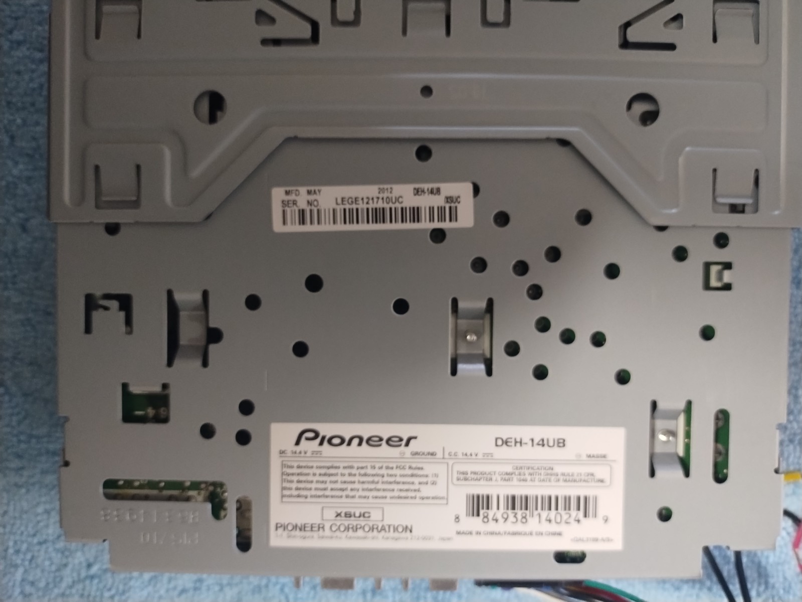 Pioneer DEH-14UB, CD /MP3/ USB, RDS Receiver , 200 watts, New Open Box