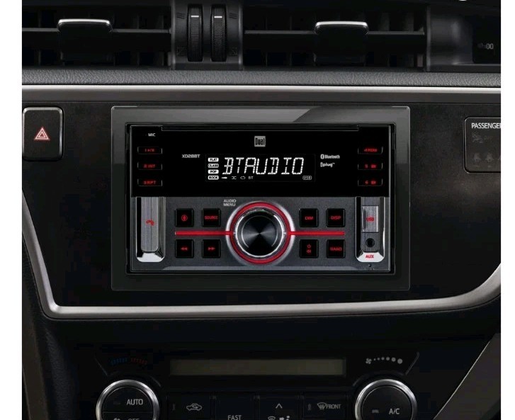 Dual Electronics XD28BT, Car Stereo Head Unit Double Din w Bluetooth 7 Character