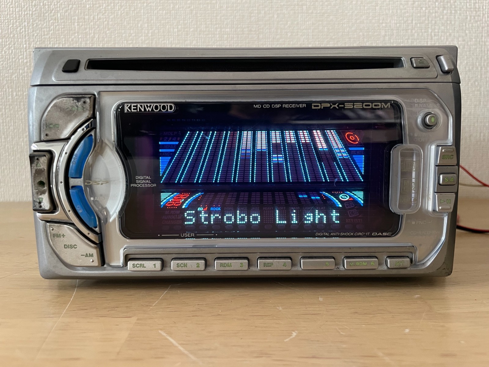 KENWOOD DPX-5200M 2DIN Car Audio CD MD MDLP Player Operation Confirmed Very Good