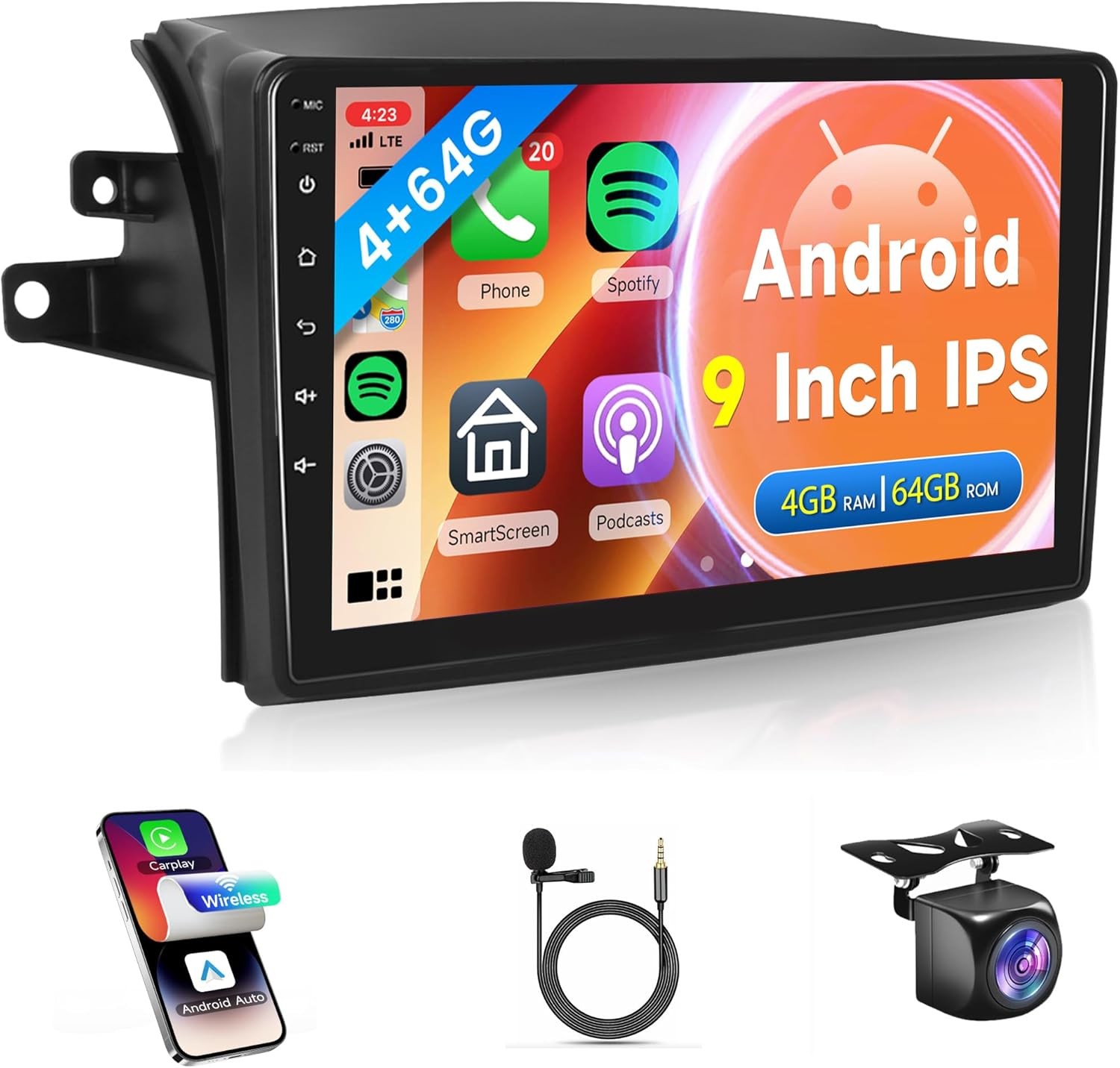 For Toyota Sienna 2004-2010 4Core 64G Android13 Apple CarPlay Car Radio GPS Navi