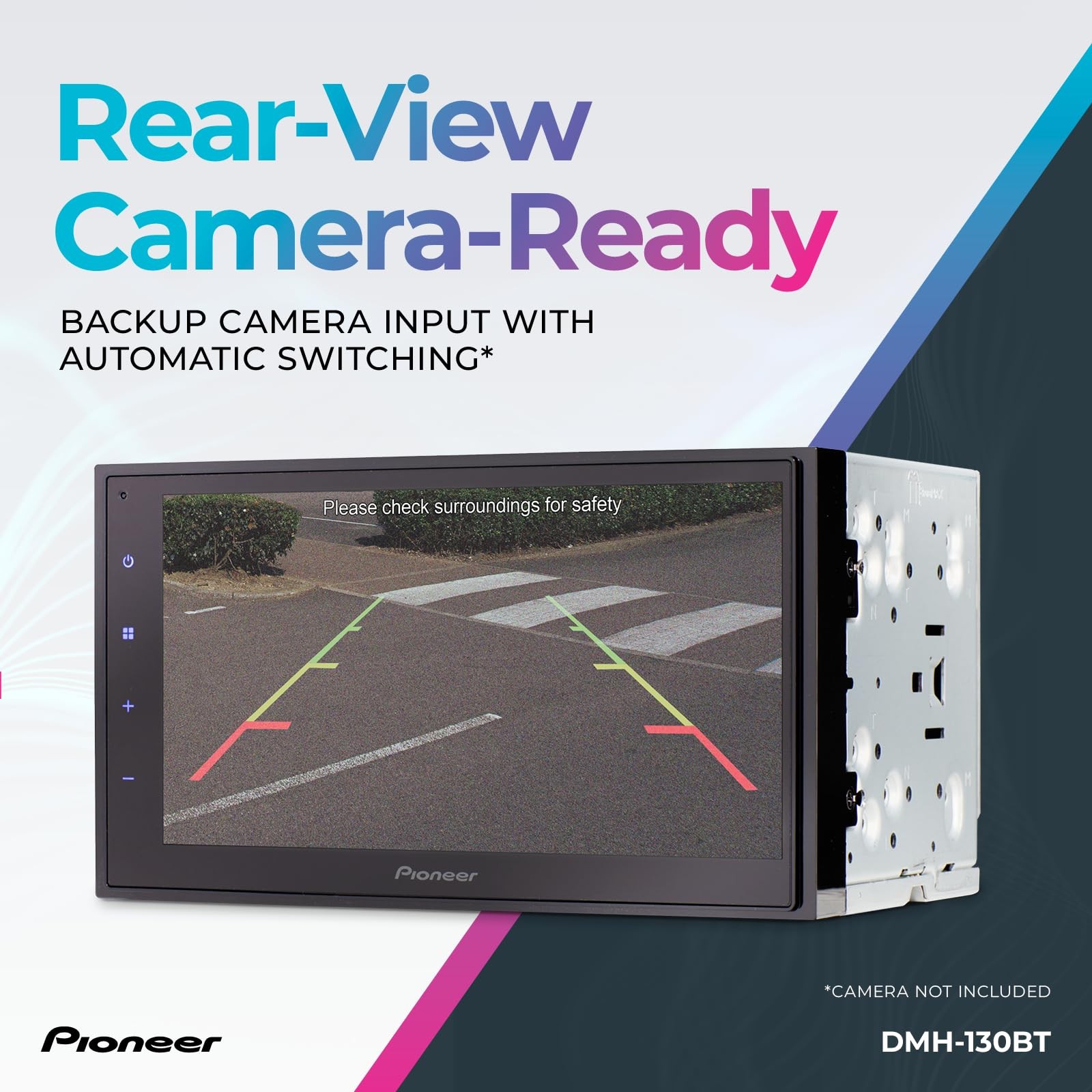 DMH-130BT 6.8″ Resistive Touchscreen, Double Din – Bluetooth, Backup Camera, …