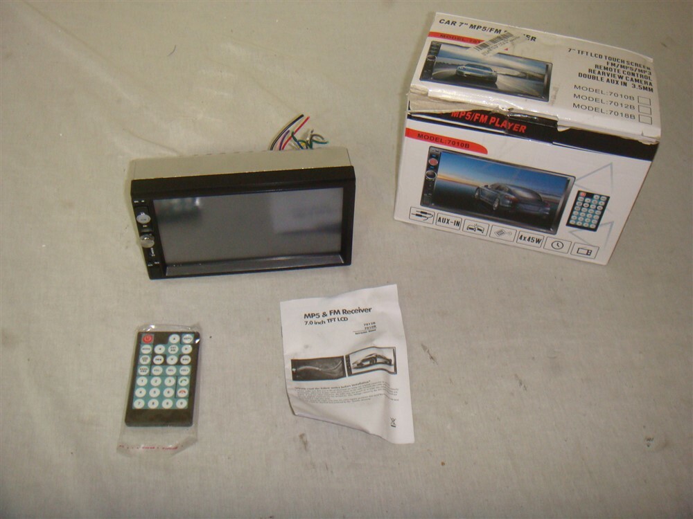 7″ TFT LCD CAR MP5 TOUCHSCREEN PLAYER W FM/MP5/MP3/REMOTE/REARVIEW CAPABLE/AUX