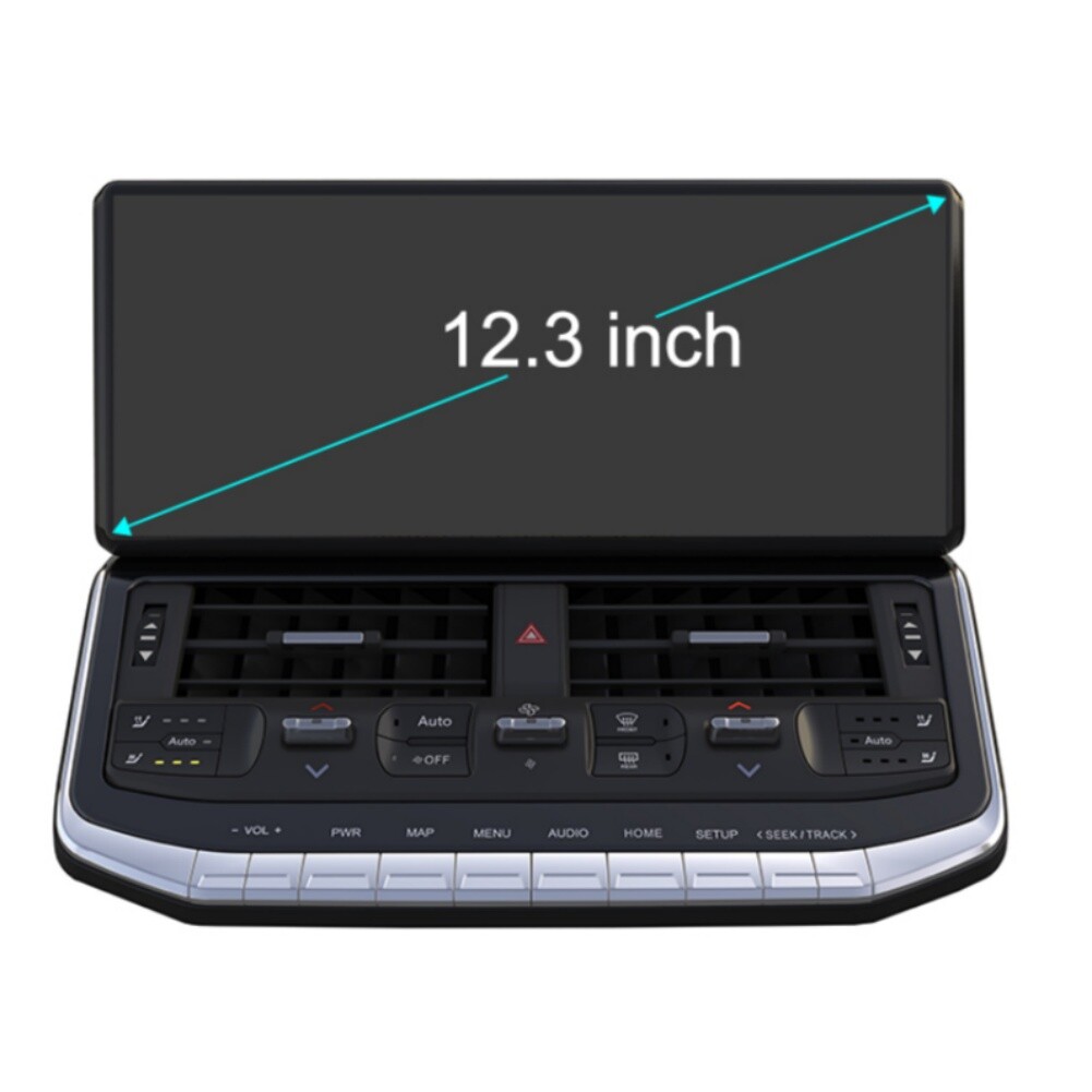 12.3″HD Car Radio for TOYOTA LAND CRUISER LC300 2022 EXR&GXR Stereo SWC BT Music
