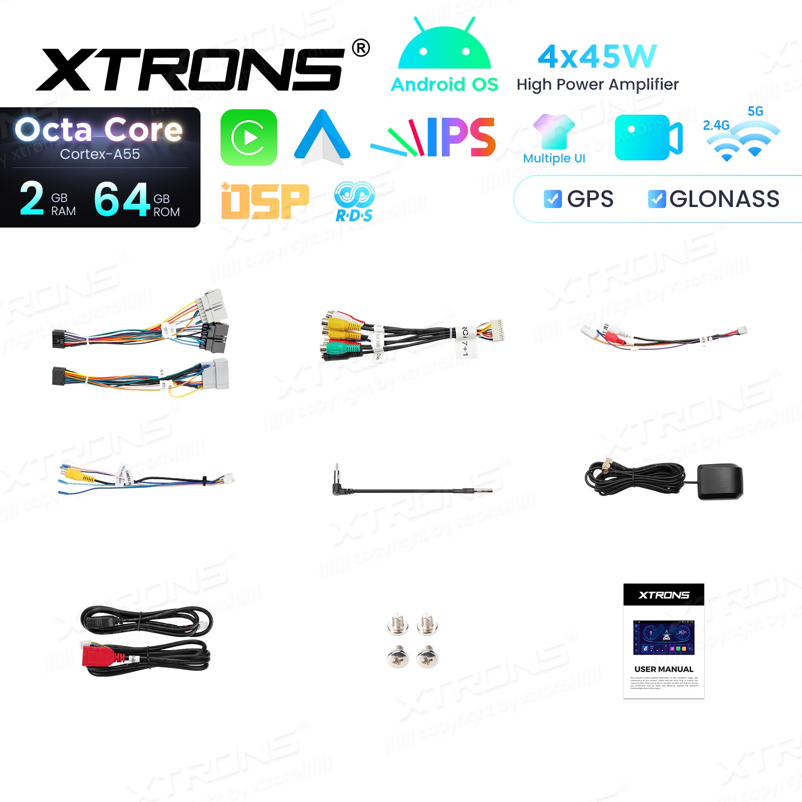 32GB Android 13 For Jeep Wrangler Dodge Chrysler BT Carplay Car Radio GPS Stereo