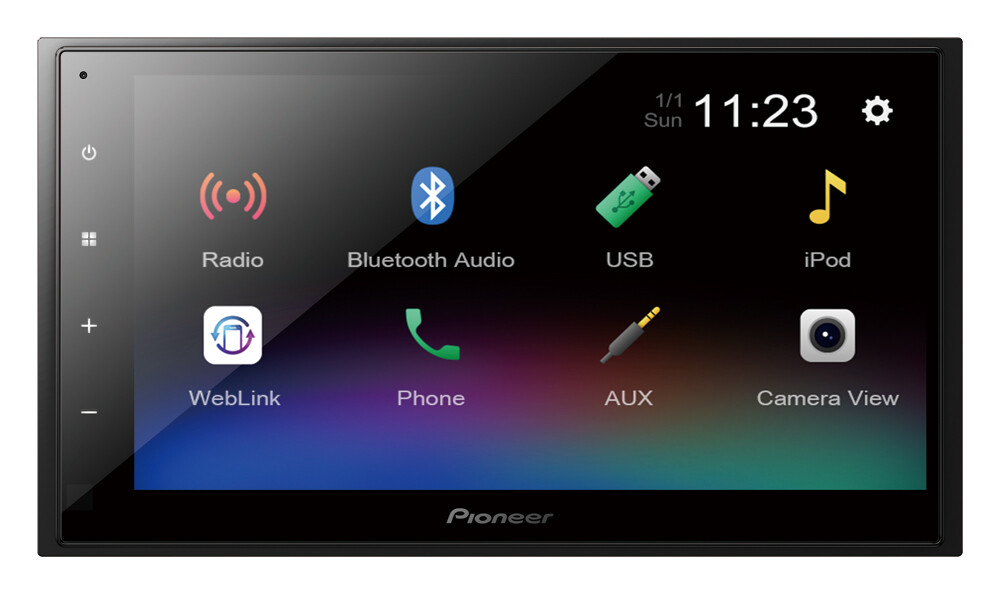 DMH-A345BT 6.8″ Digital Media AV Receiver with Bluetooth, iPhone, USB & Aux-In