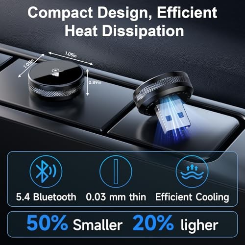 2-in-1 CarPlay & Android Auto Adapter – CarPlay Dongle Convert – Black