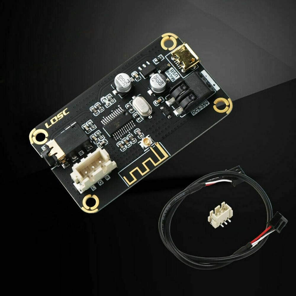 1Pcs 12V/24V Car Bluetooth 4.2 Audio Receiver Board Sound Stereo Module Wire