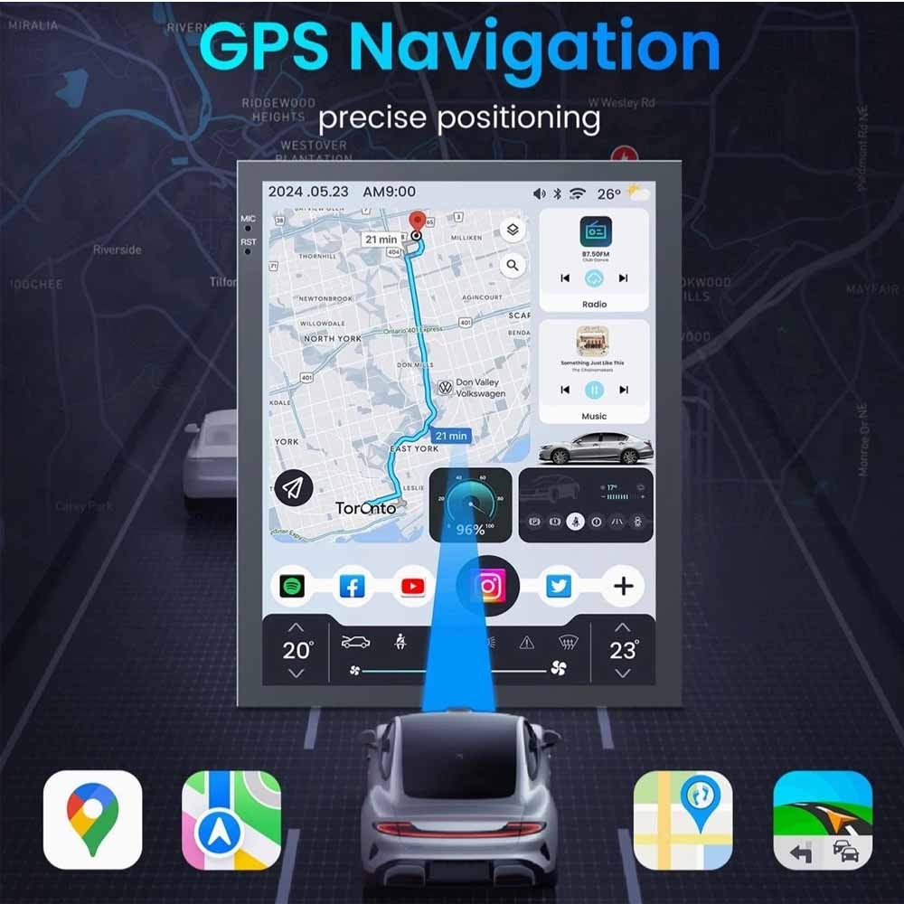10.4” 2+32GB Car Radio Player For CRUZE 2009-2025 Carplay Android 13.0 WIFI BT