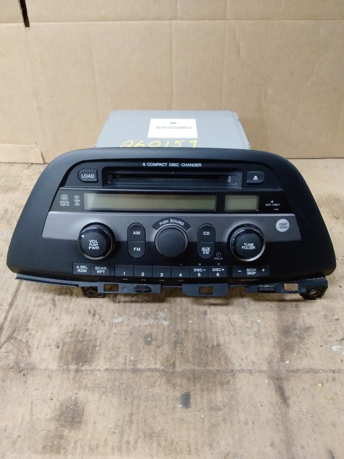2008 Honda Odyssey AM FM XM MP3 6 CD Radio Receiver 39100-SHJ-A410 2005-2010