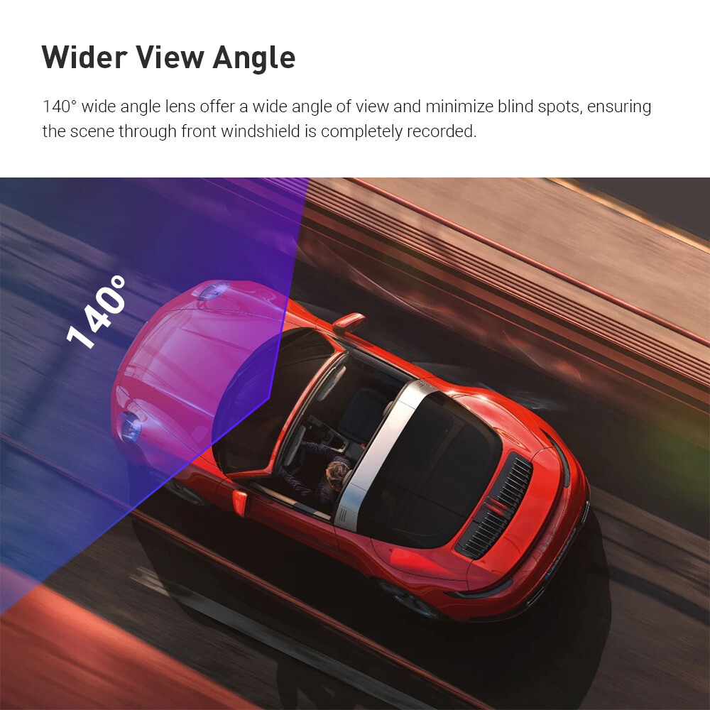 XTRONS 1280*720 HD 140° Wide View Car DVR Dash Recorder Rearview Camera USB Wire