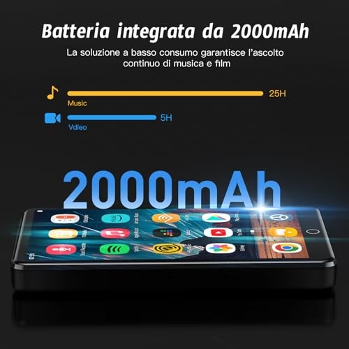 160GB Android 13 MP3 Player with Bluetooth and WiFi – 4.02″ IPS HD Touch Screen