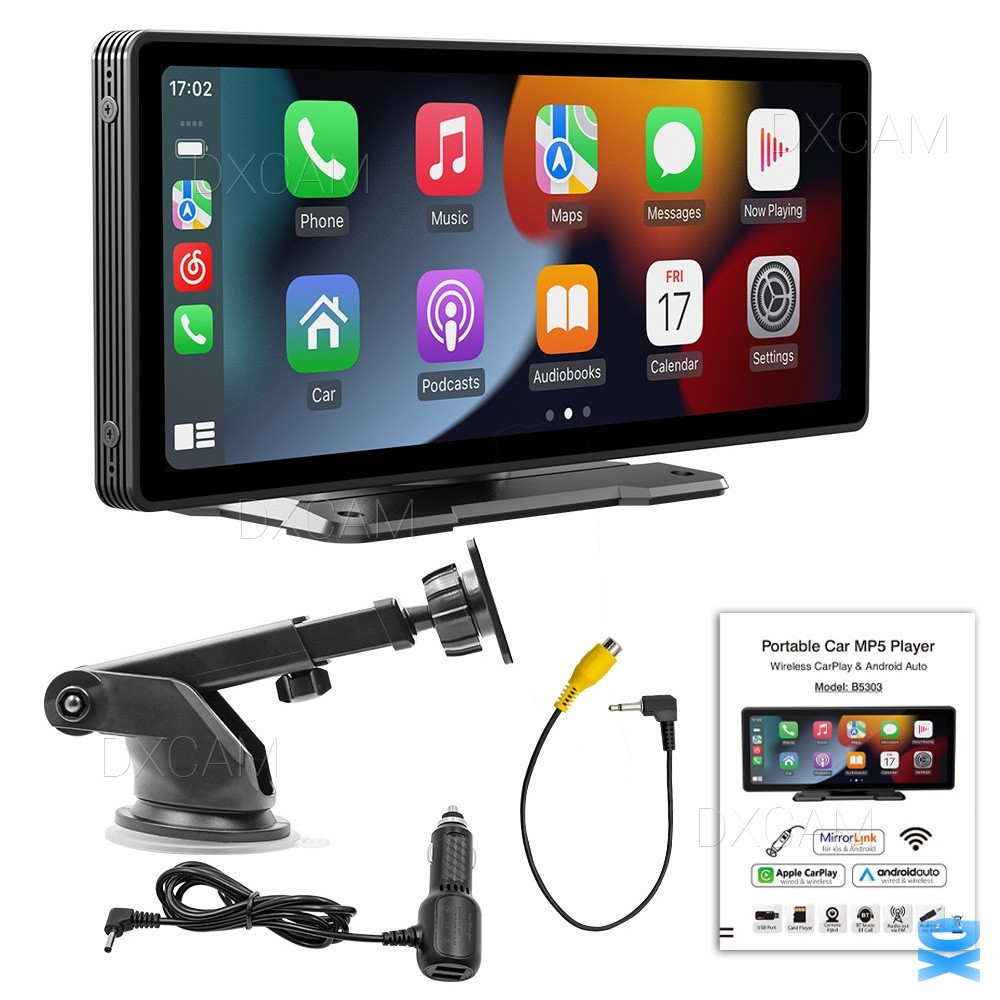 10.26″ 2K Car Portable Wireless Apple CarPlay Android Auto Touch Screen Radio