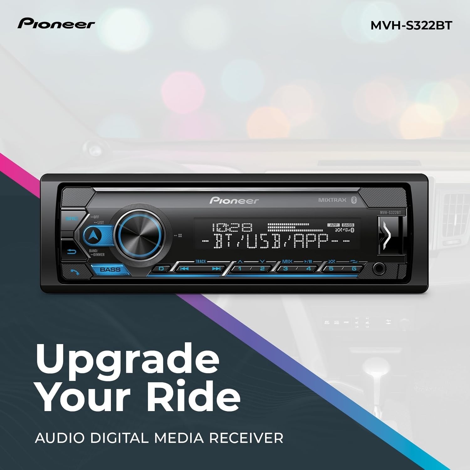 200W Bluetooth Car Stereo with USB/AUX – Enhanced Audio & Hands-Free Calling