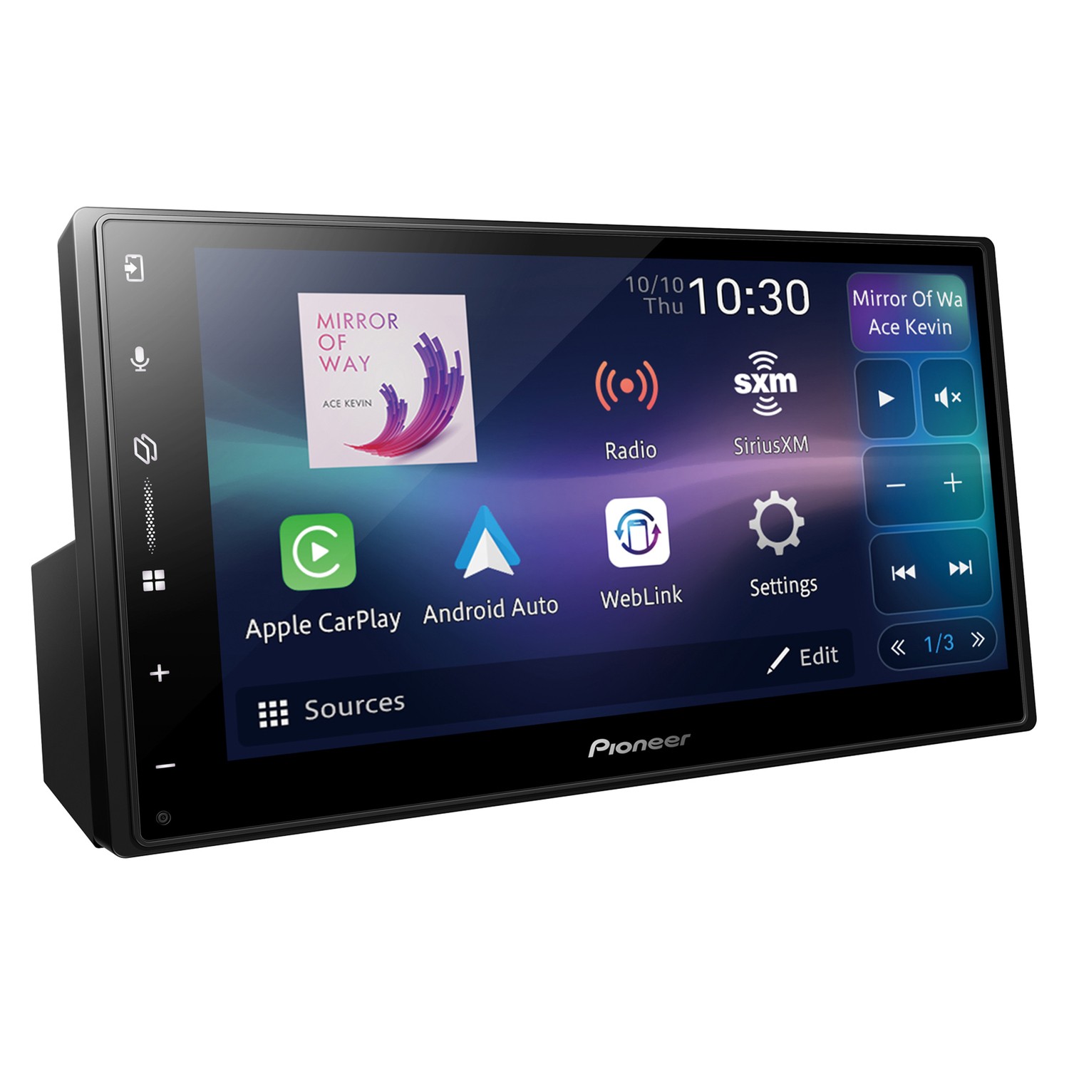 DMH-W3000NEX 6.8-In. Car In-Dash Unit, Double-DIN Digital Media Receiver…