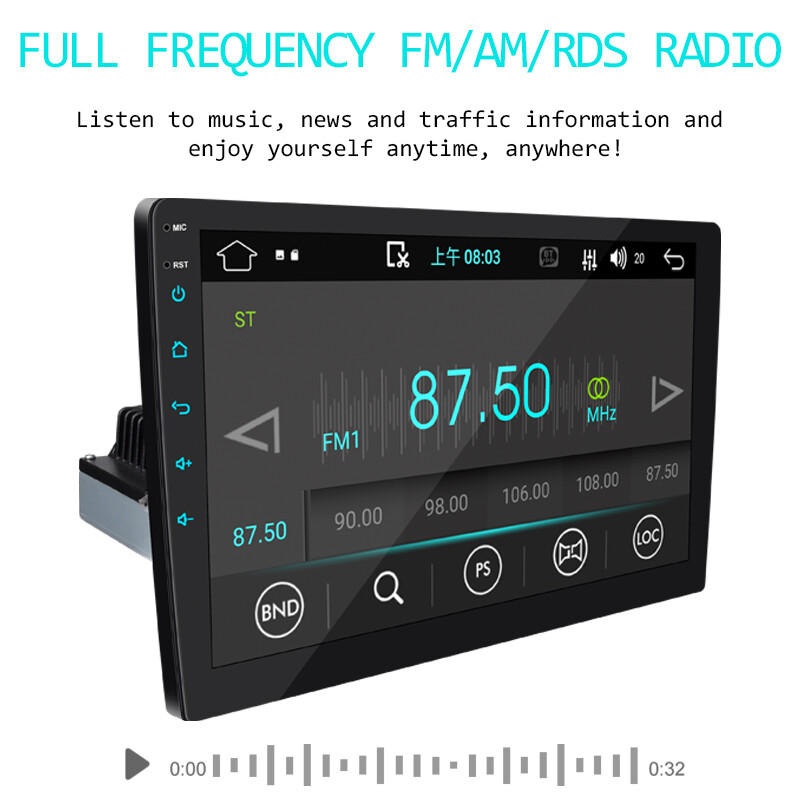 Single Din 10 inch Bluetooth Mirror Link FM/AM radio Car MP5 Player Touch screen