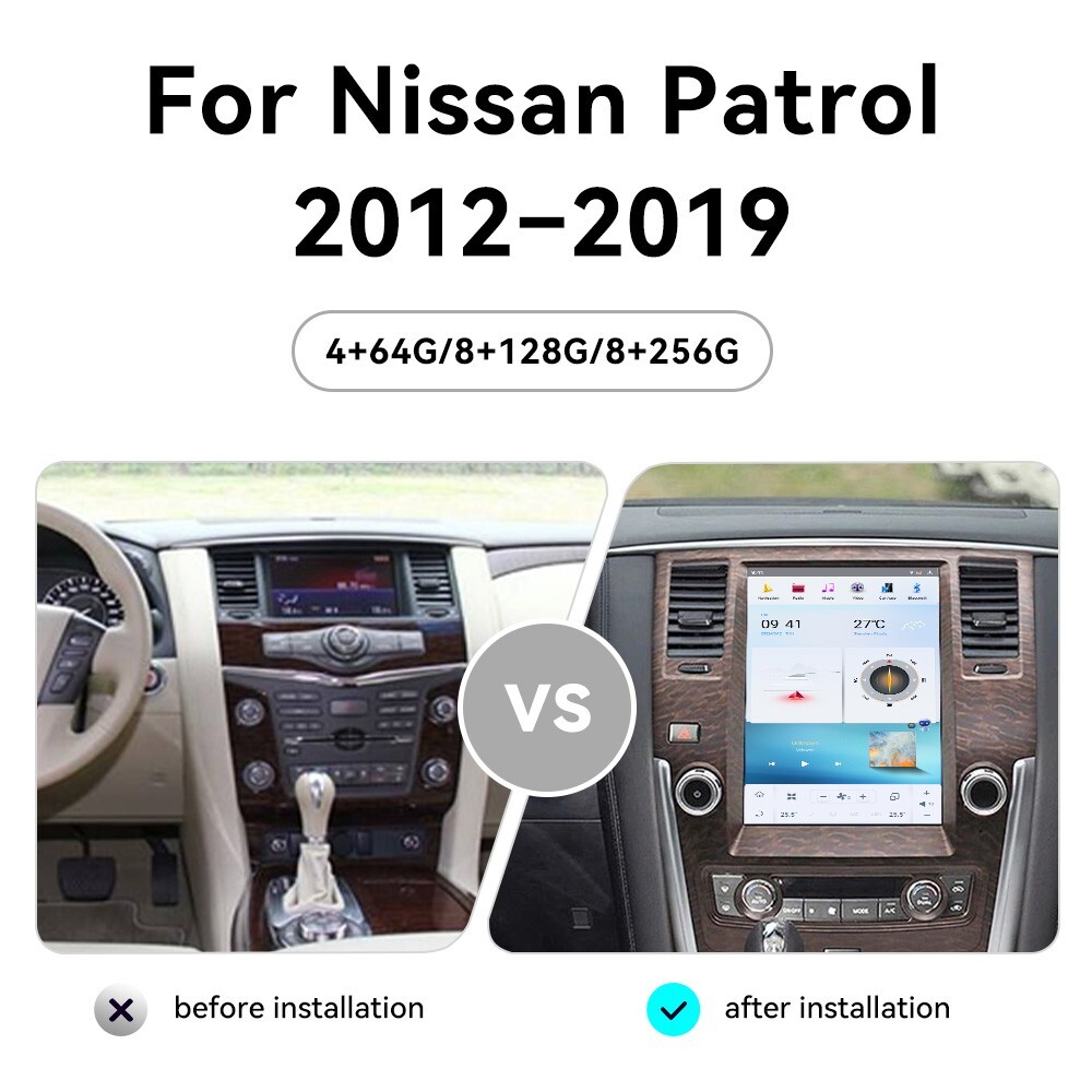 Android Car Radio For Nissan Patrol Y62 Infiniti QX56 QX80 12-19 Screen Headunit
