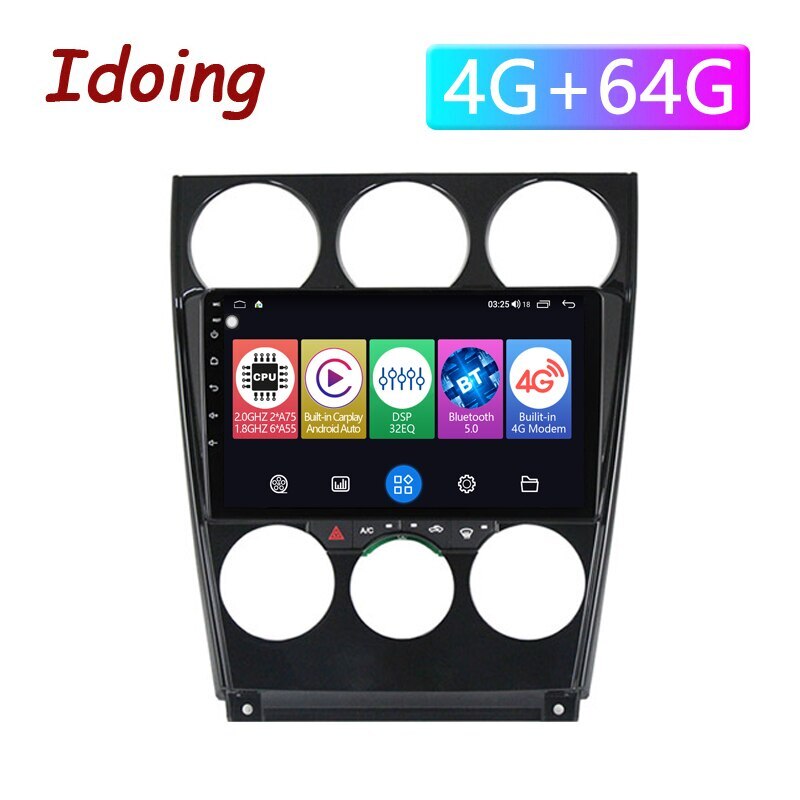 9″ Android 12.0 Stereo Radio GPS Navigation Player Wifi FM For Mazda 6 2002-2015